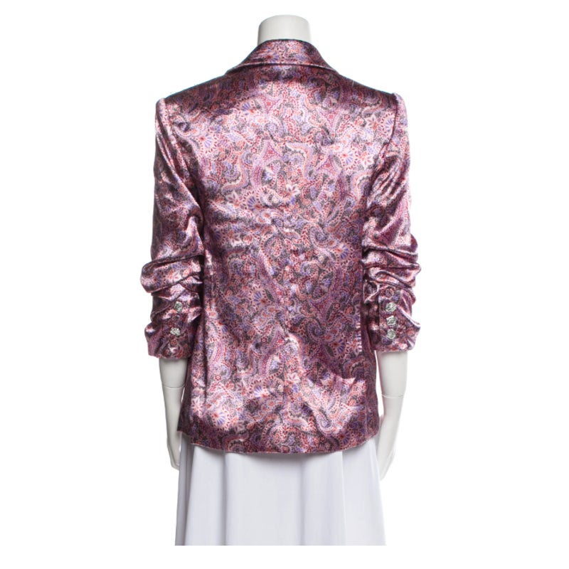 Cinq à Sept Estelle Jacket Tea Rose Floral Print Blazer Size 0 NEW Lined