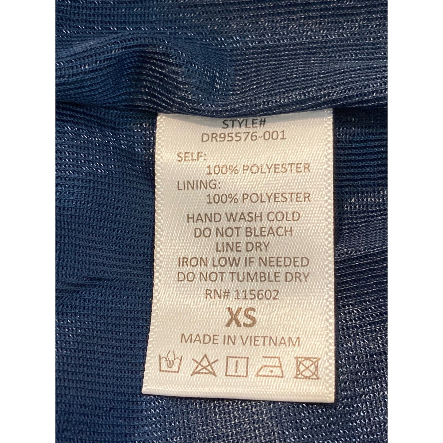 All in Favor Dolman Plisse Midi Dress lightweight XS/Extra Small Navy Peacoat