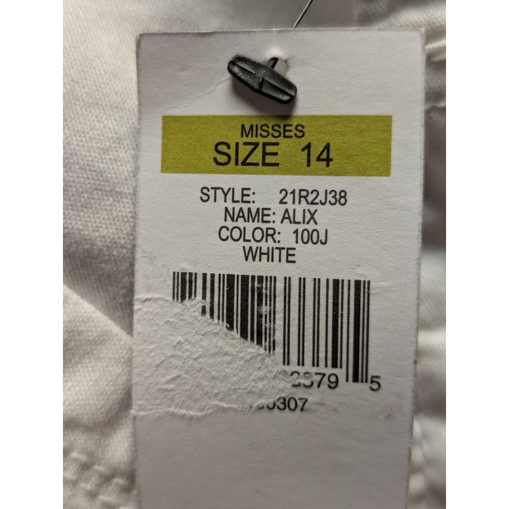 Supplies by Unionbay Twill Delaney MISSES Teen Shorts Size 14 Juniors White