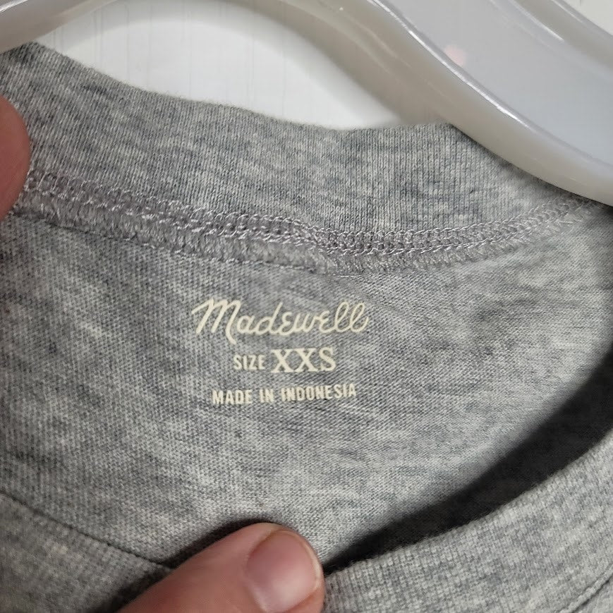 Madewell Tshirt Tee gray Size XXS tee new short sleeve casual NEW crew neck