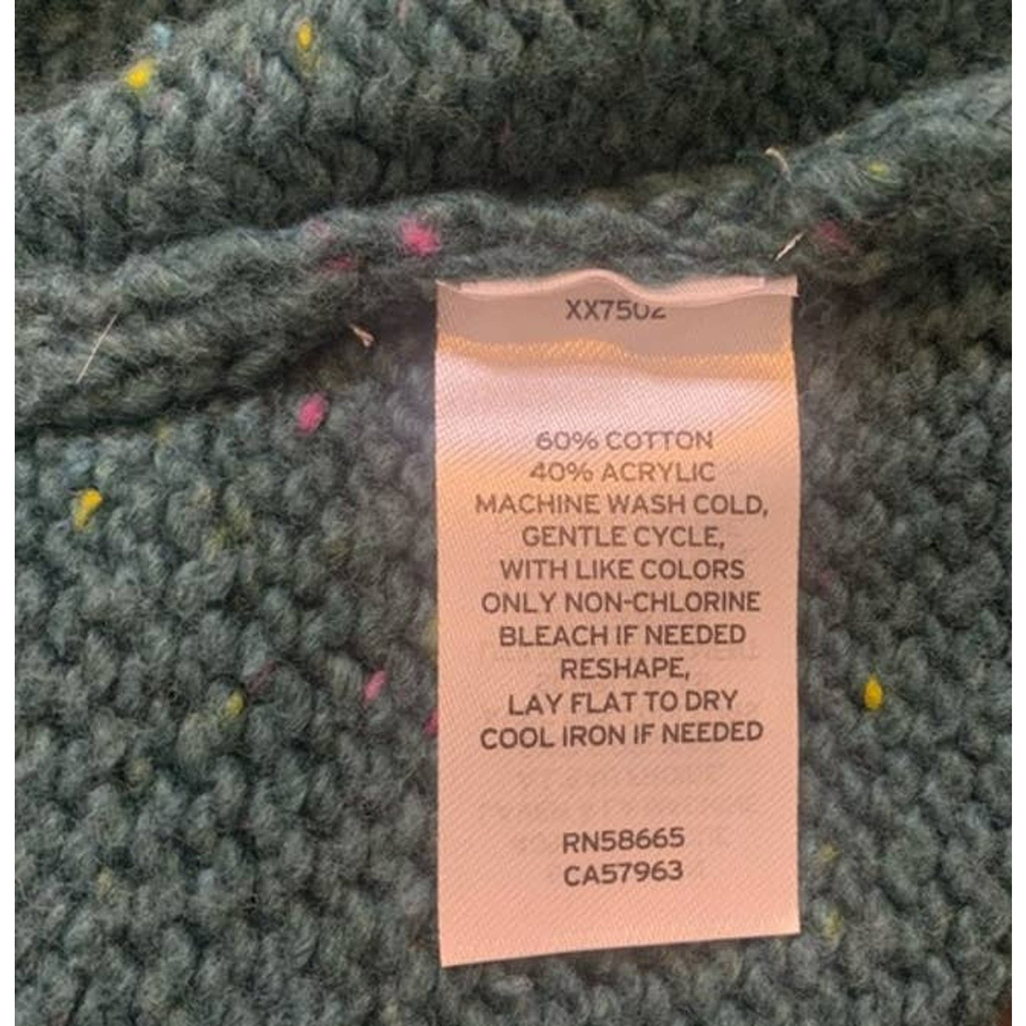 Abound Weekend V-Neck Flecked Sweater Sz MEDIUM in Teal Cyrus Nep NWT WINTER