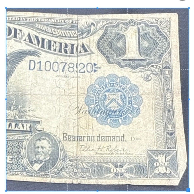 Vintage 1899 $1 Silver Certificate Black Eagle Lyons/Roberts Signatures