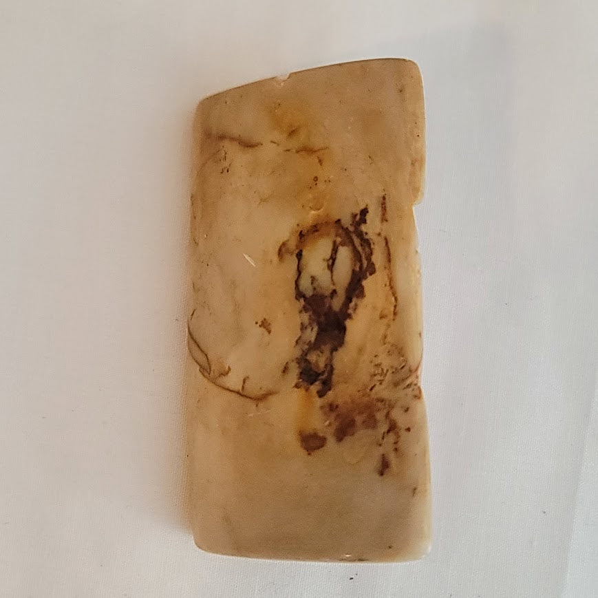 Vintage carved marble stone polished talisman god Mexico Latin America King