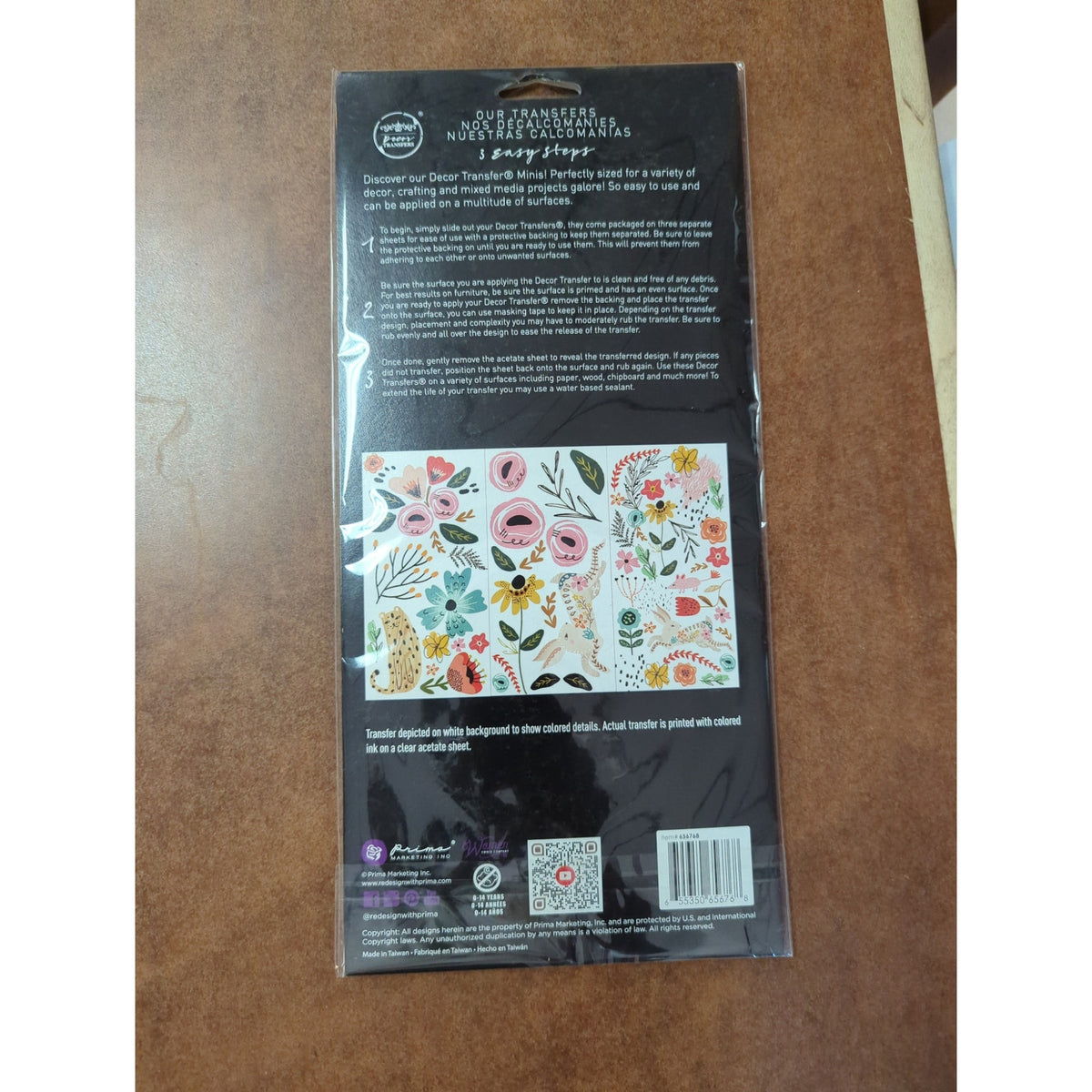 Redesign with Prima Spring Awakening Transfer 6 X 12 Floral Furniture Decor