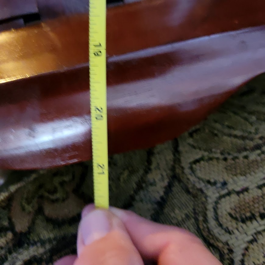 Vintage Large Wood Lattice Basketweave Serving Tray MCM Rectangular 21" x 14"