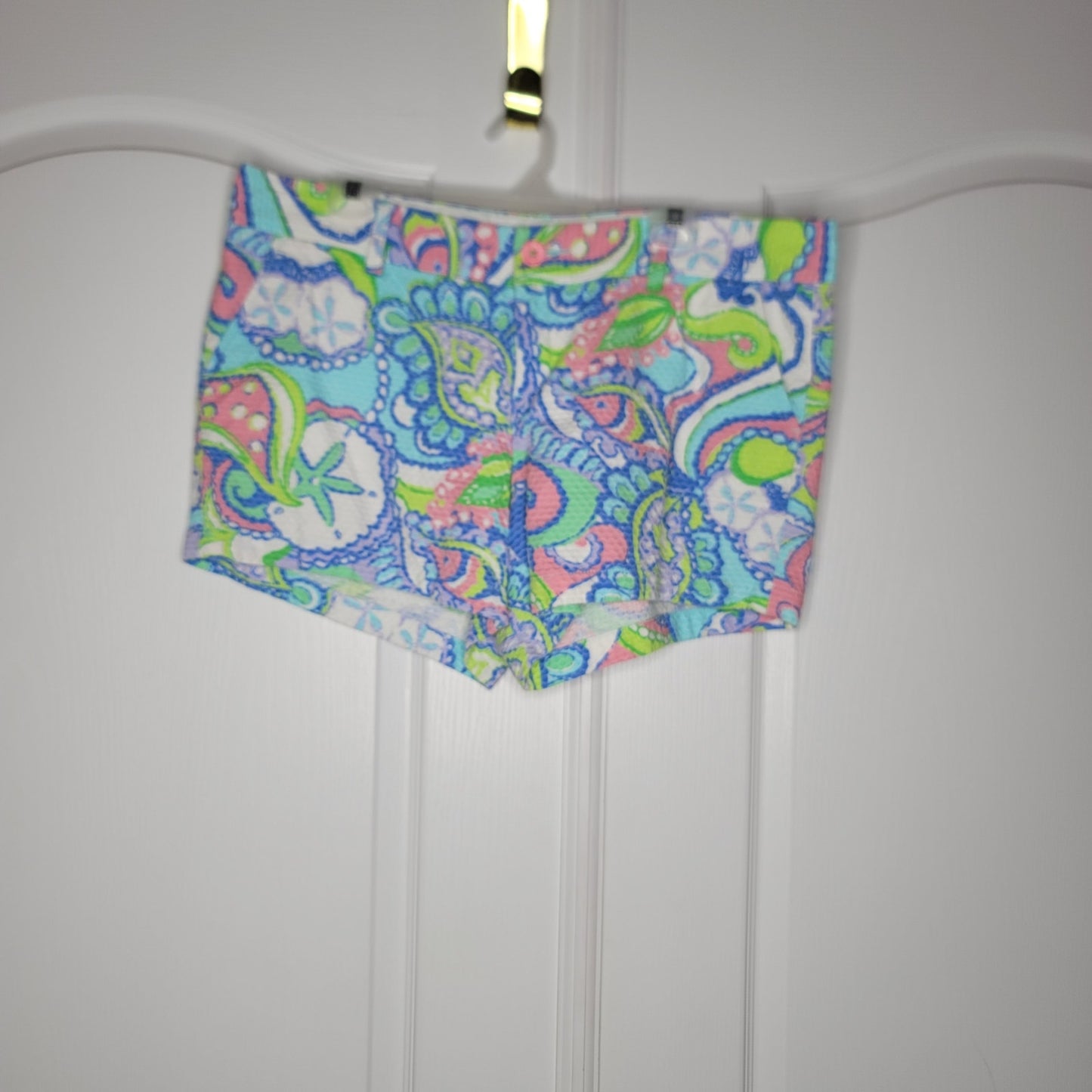 Lilly Pulitzer Short Callahan womens Size 16 dobby CONCH REPUBLIC