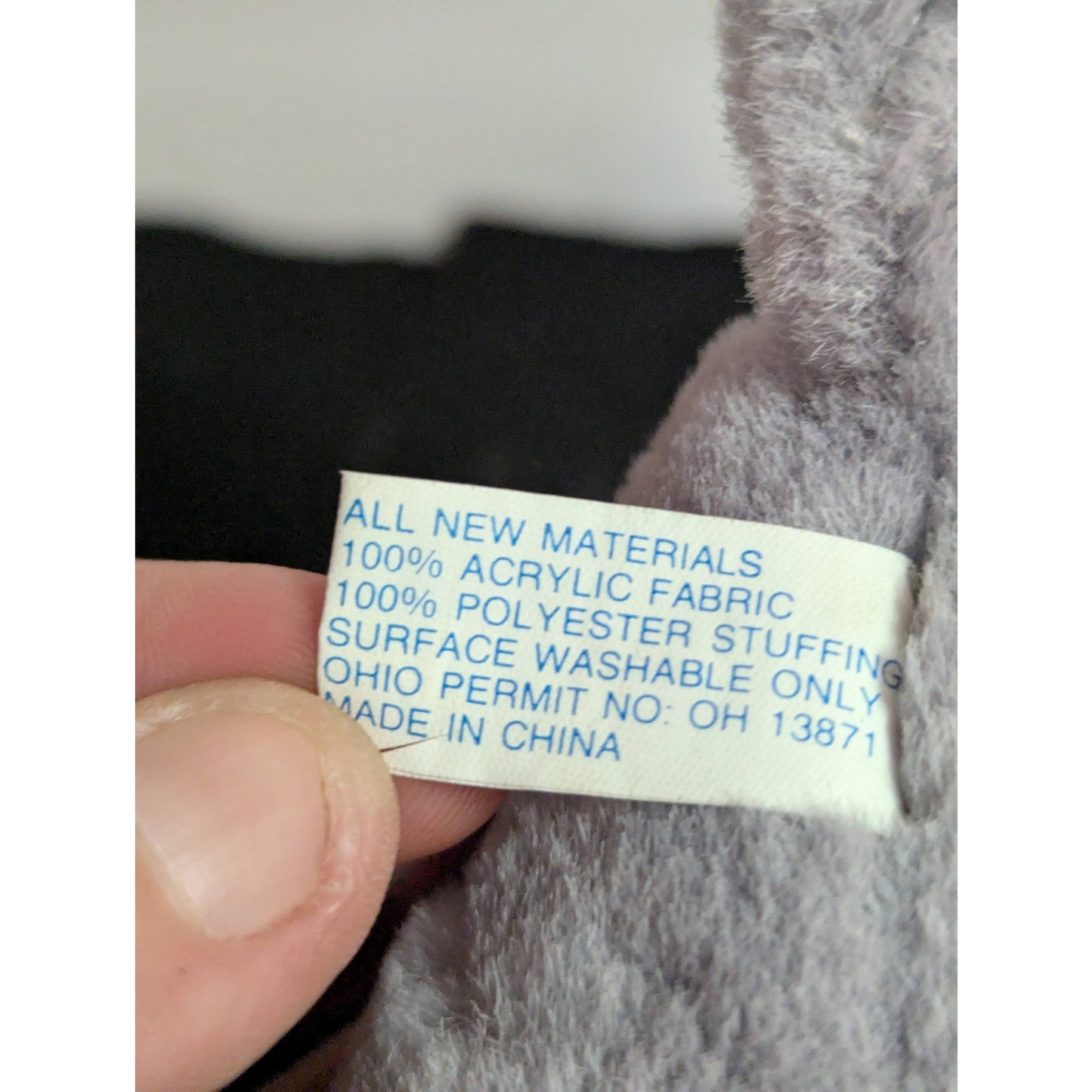 Vintage SeaWorld Manatee Plush Grey Stuffed Animal Souvenir
