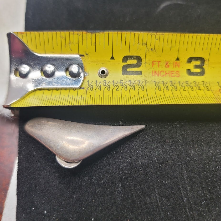 Vintage Spanish Brutalist 930 Silver Earrings Modernist Abstract Large Posh