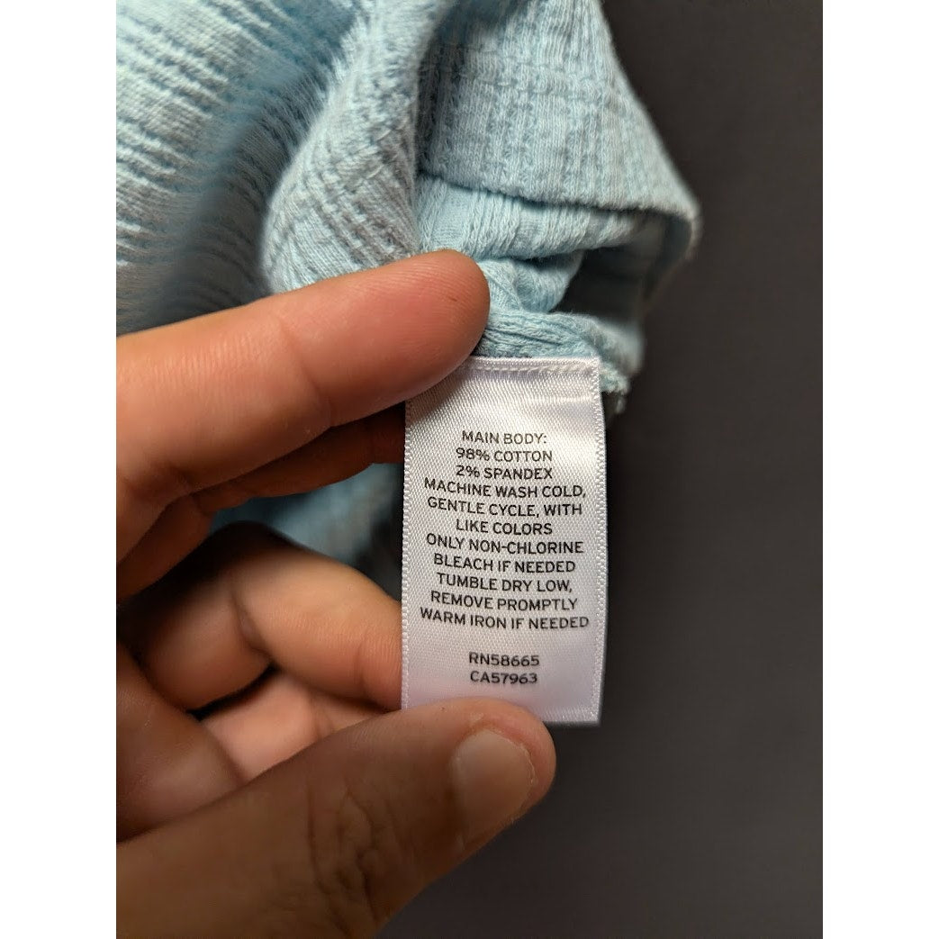 BP. Size Small Light Blue Tank Top Shirt Henley Snap Neck NEW casual