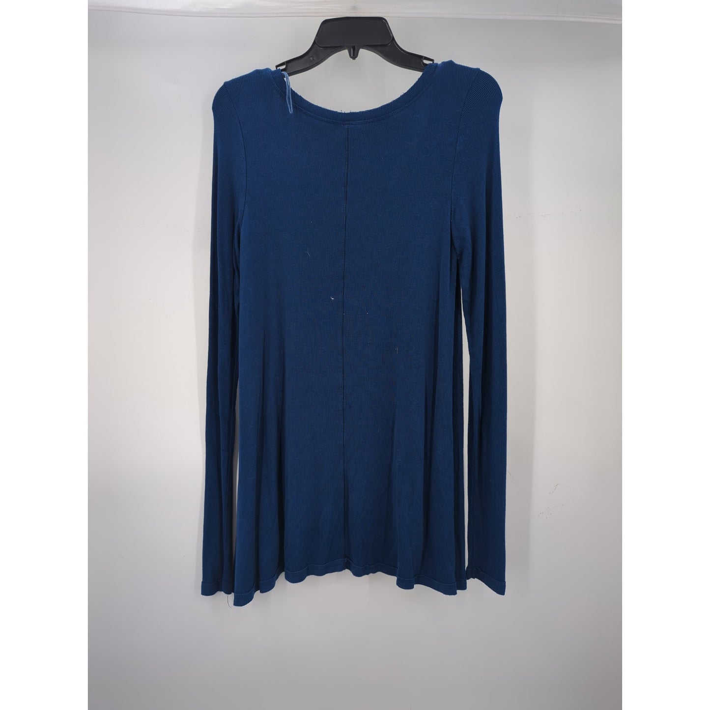 Free People We The Free Blue Ribbed Long Sleeve Tunic Top Small NWT