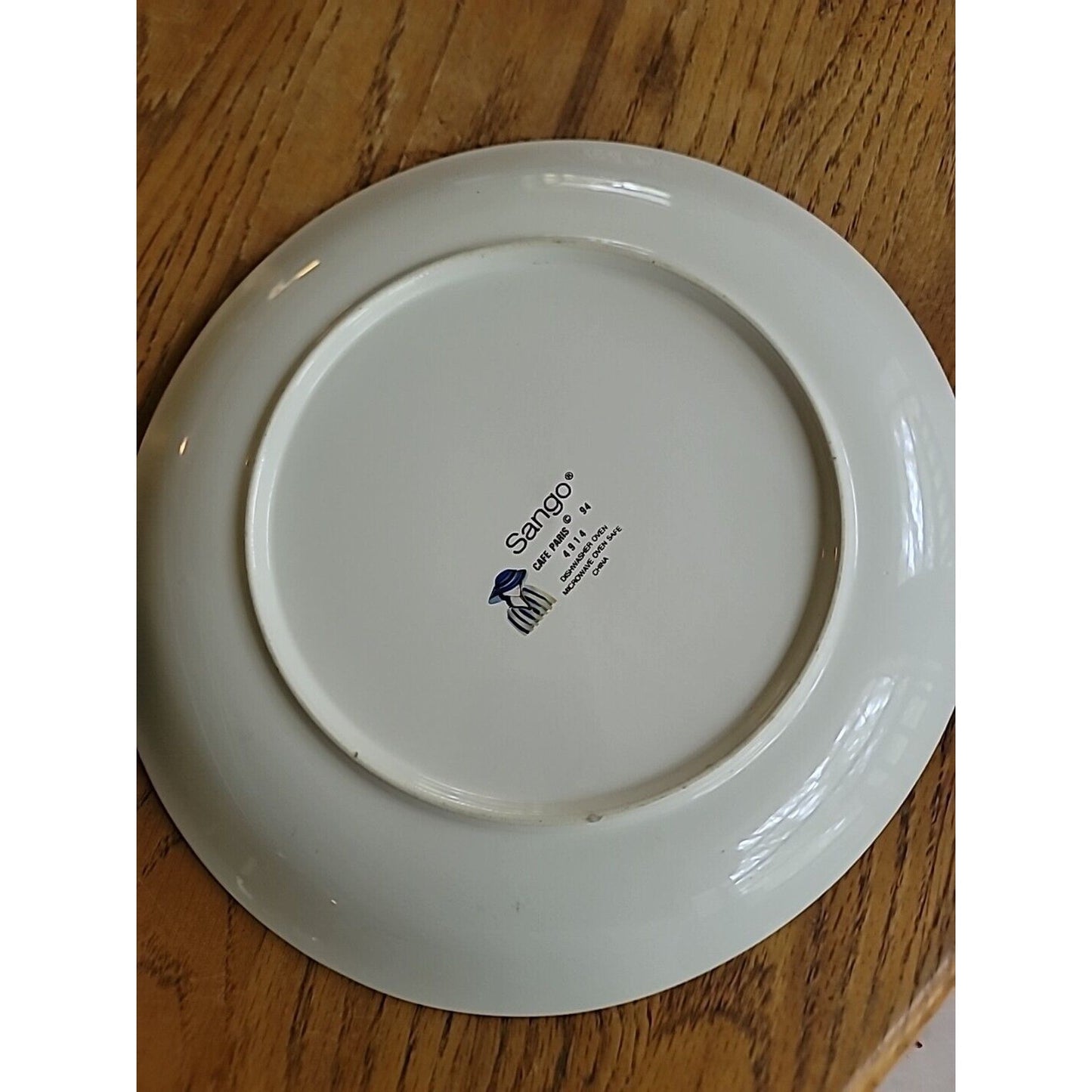Sango CAFE PARIS Dinner Plate 11 3/8" 1994 Vintage USED Two Women