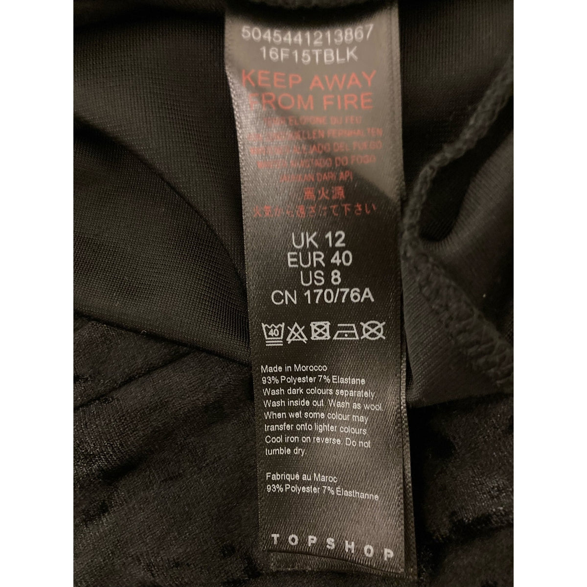 Topshop Womens Soft Crushed Velvet Knit Pull On Flare Leg Pants Size 8 Black NWT