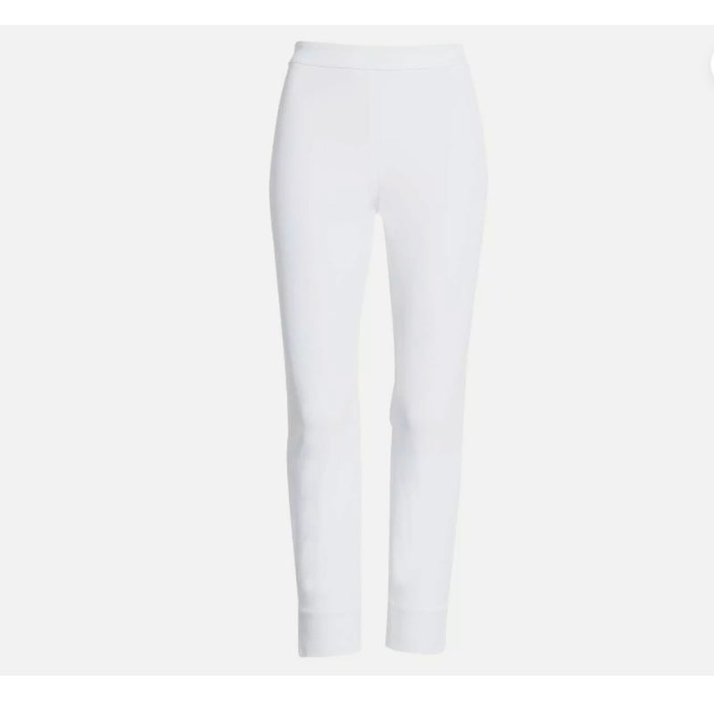 Nordstrom 1901 Pants 12 NWOT Stretch Ankle Skinny White Slimming Fit CottonBlend