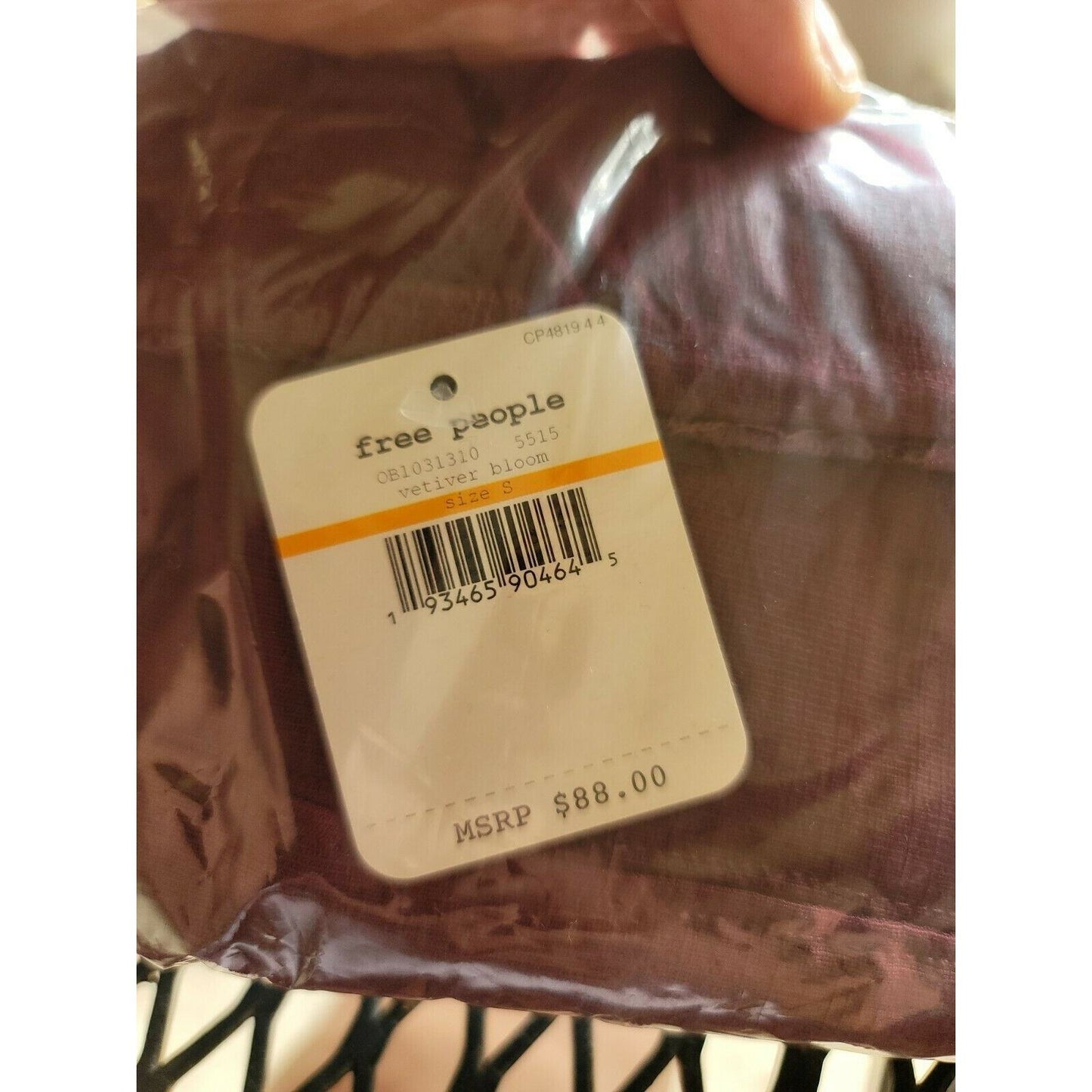 Free People Premonitions WINE Bodycon Slip dress Vetiver Bloom New $88 Small