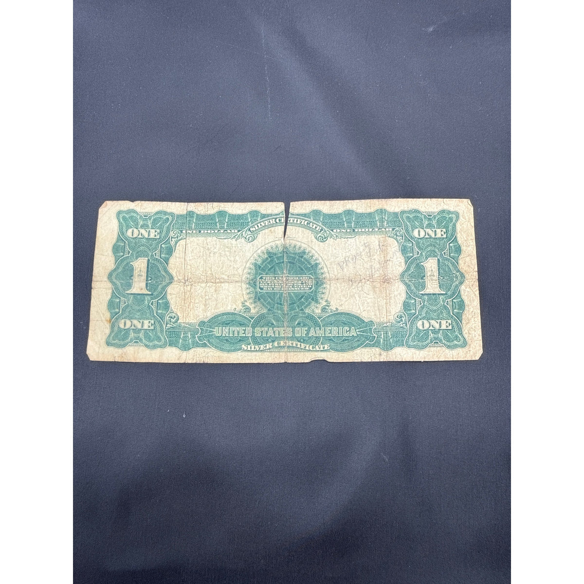 Vintage 1899 $1 Silver Certificate Black Eagle Washington DC Large Note