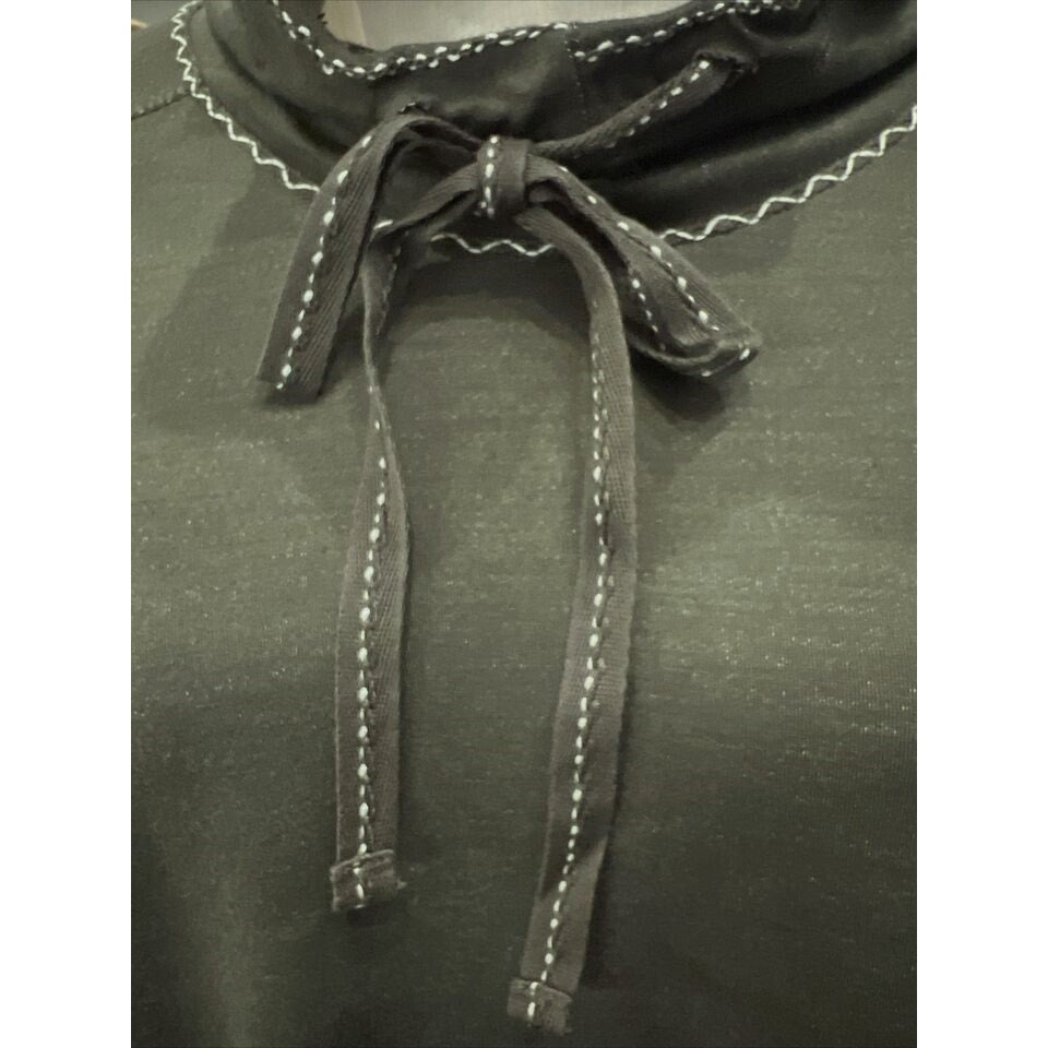 Max Studio Long Sleeve Drawstring Hoodie Top Sz Large in Olive NWT