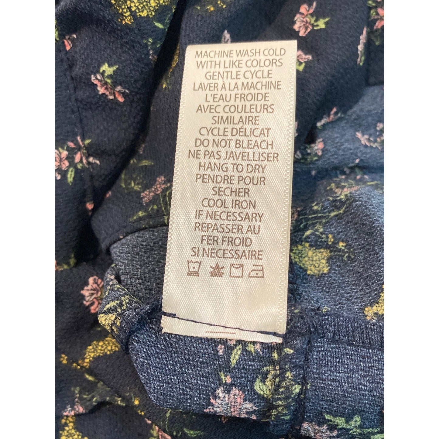 Max Studio Cottage Liberty Tiered Ruffle Midi Dress Sz Large in Blue Floral NWT
