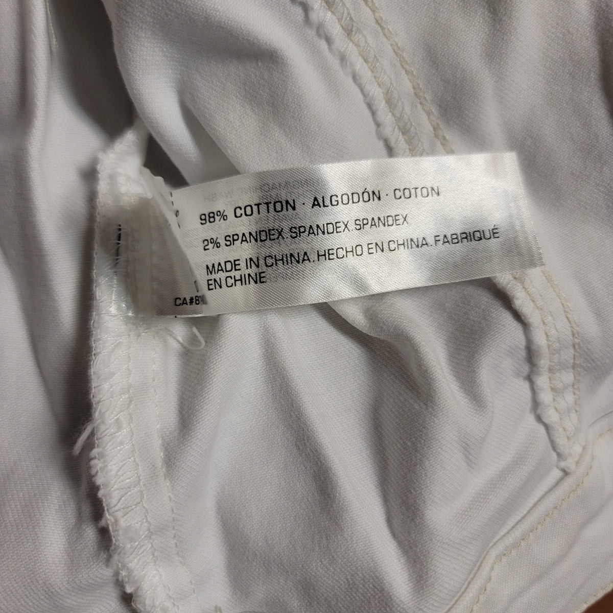 Supplies Womens Size Medium White Denim Jacket Button Long Sleeve cotton Stretch