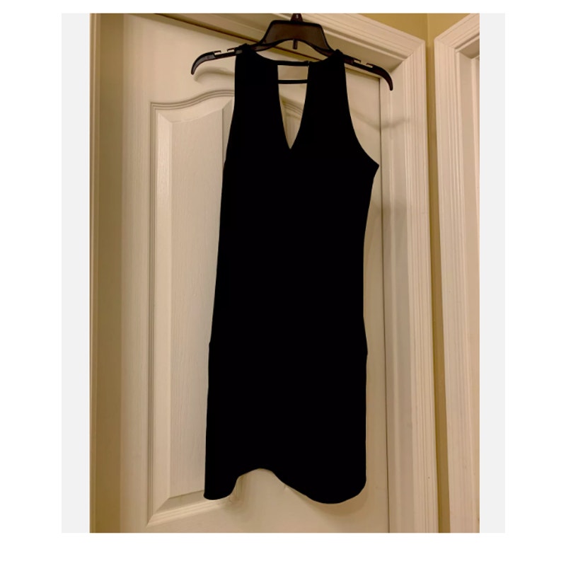 Sam Edelman Women’s Navy Cocktail Sleeveless Dress Size 12 Dark Navy Flounce NWT