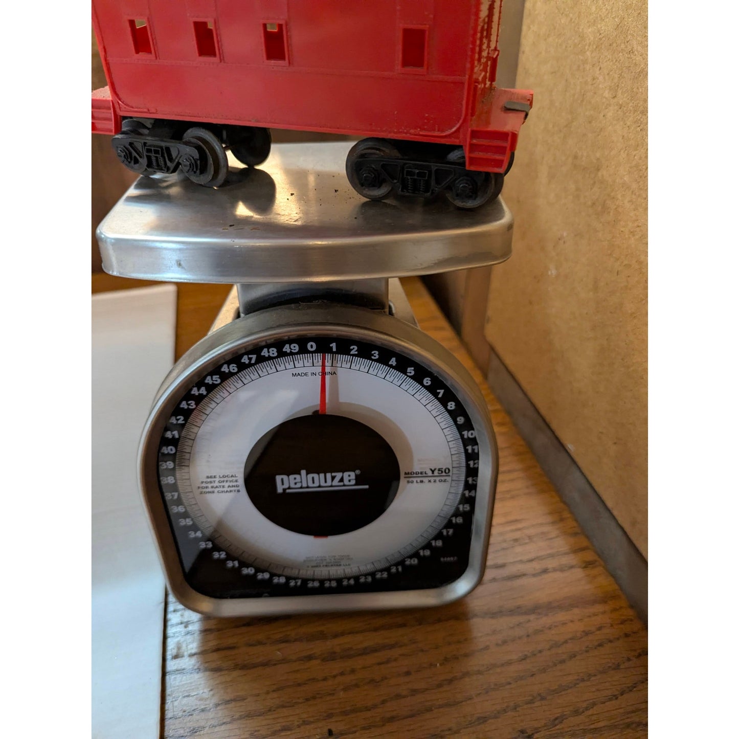 Vintage Red Model Train Caboose Car Metal Undercarriage Lionel #6017