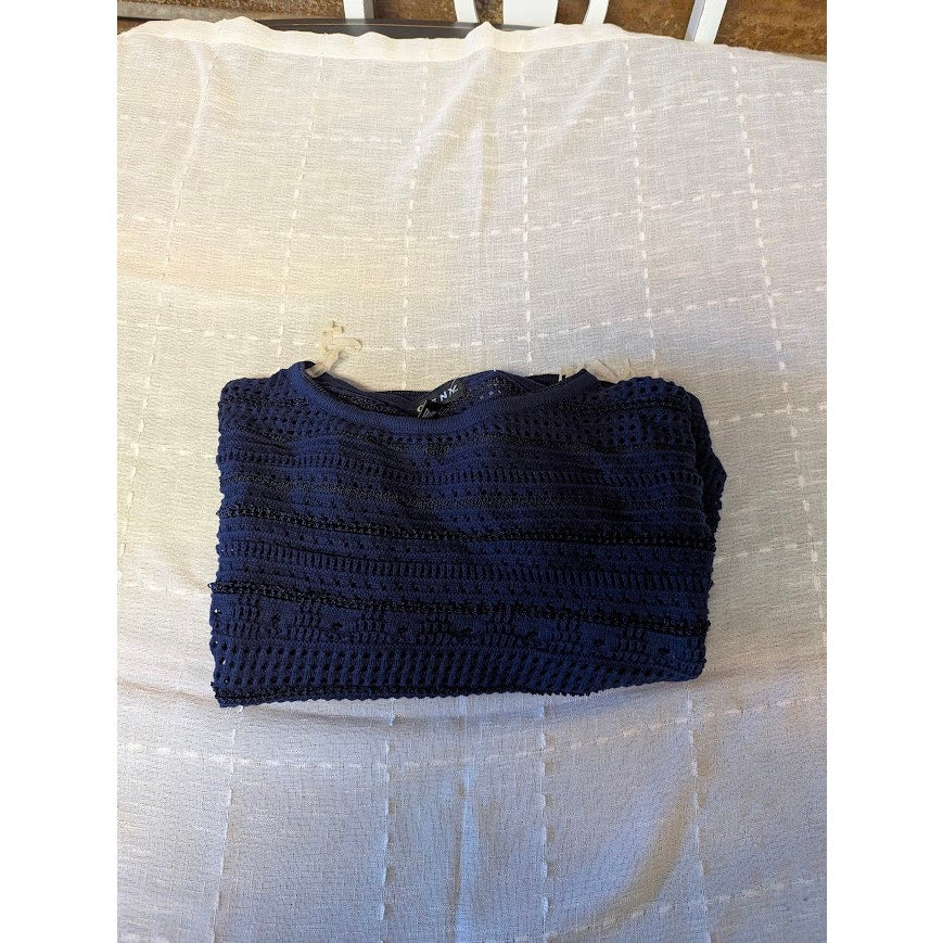 Ceny NWT Lightweight Open Knit Pullover Pointelle Boat Neck Sweater XS