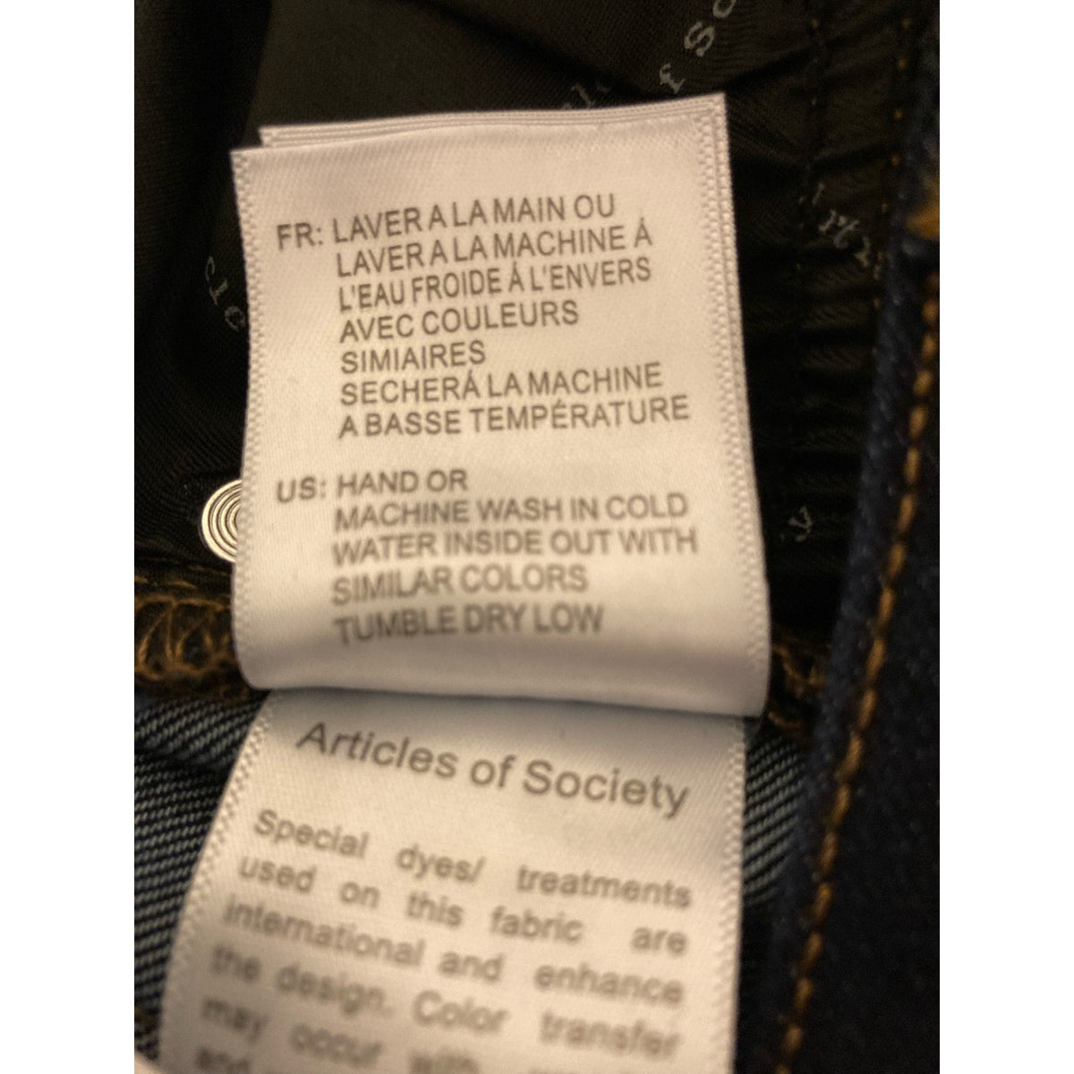 Articles of Society Womens Soft Step Hem Skinny Jeans Size 29/US 8 Dark Blue NWT