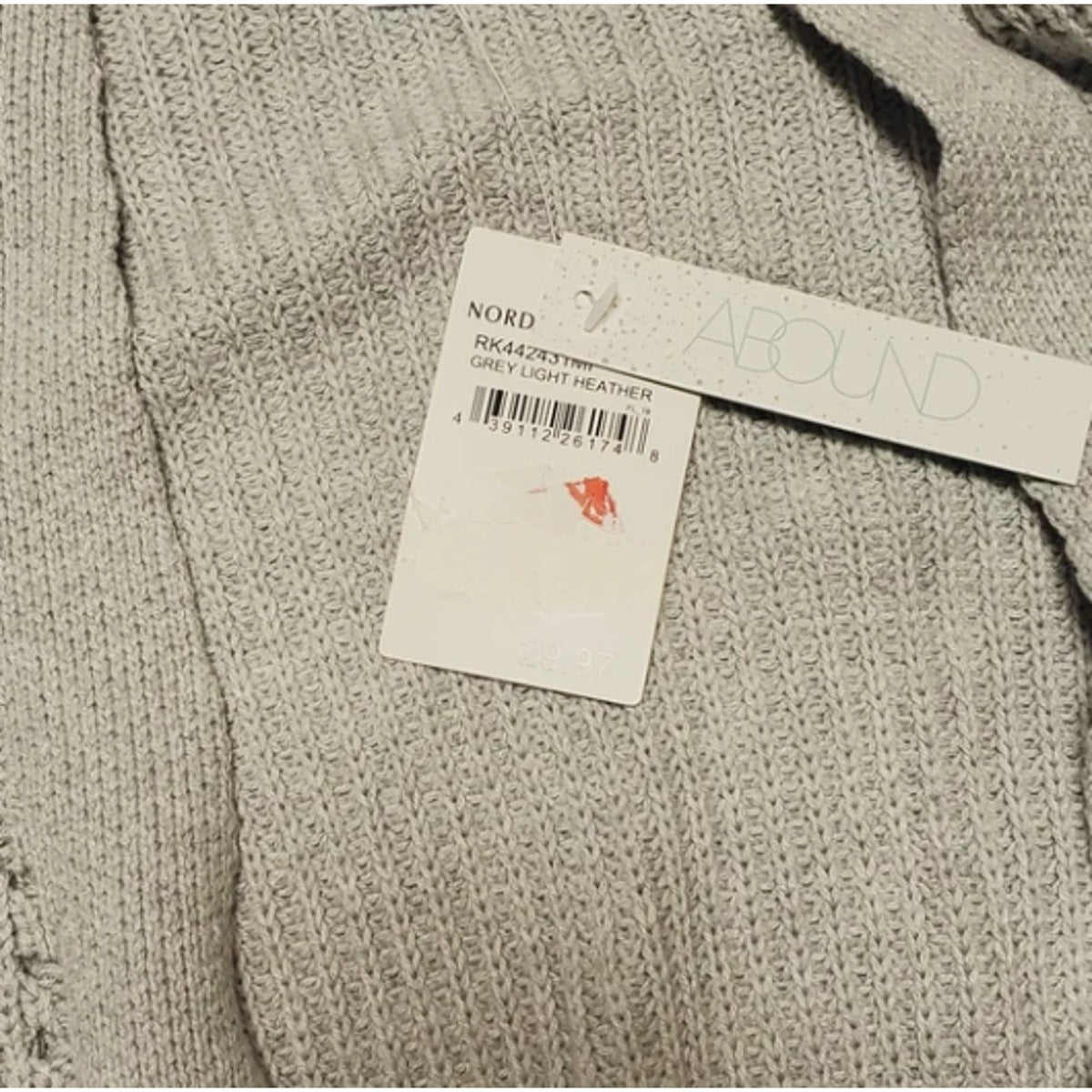 Abound Cardigan in Grey Light Heather NWT Size SMALL NEW COZY
