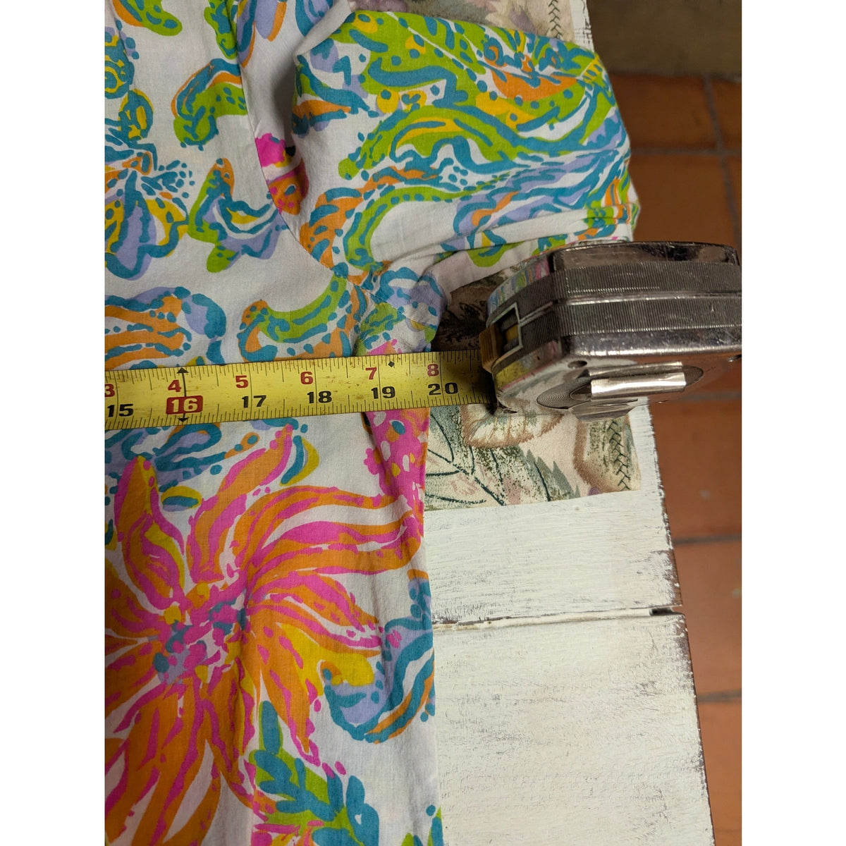 Lilly Pulitzer Amelia Island Tunic Casa Marina Seashell Floral Print Top Medium