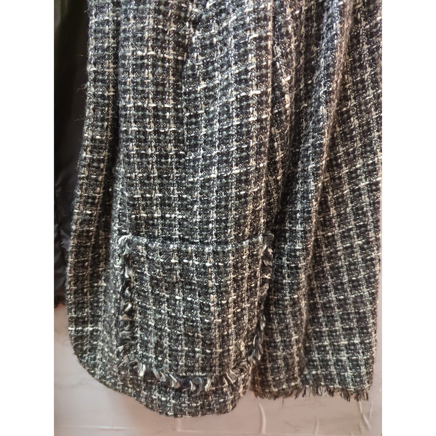 George Woman Black and White Tweed Blazer Size 18W/20W Plus Size Lined