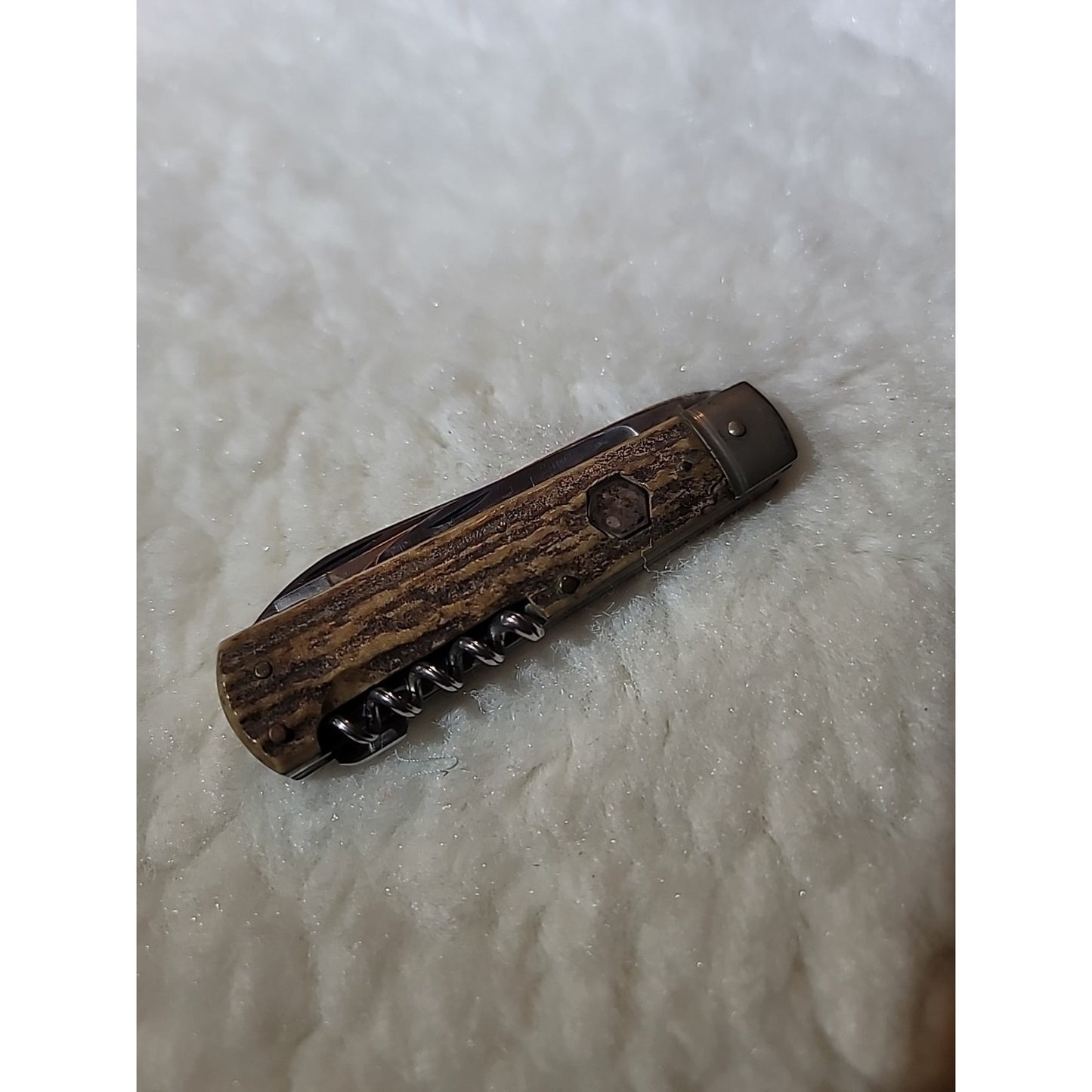 Vintage Puma 959 Jagdmesser Knife With Nice Stag Handle MULTIUSE TOOLS saw Blade