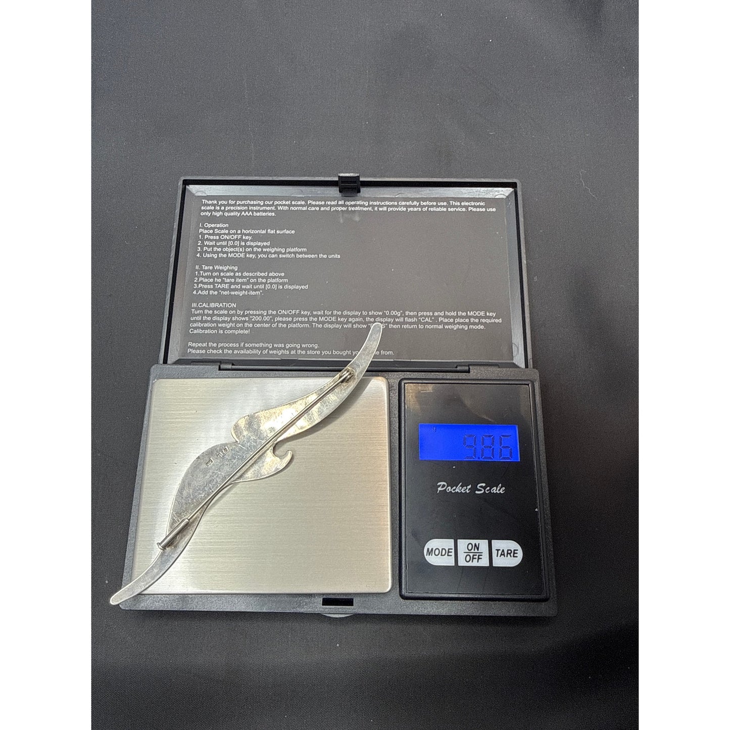 Vintage 930 Silver Modernist Bird Brooch Rare Barcelona STYL Hallmark 9.8g