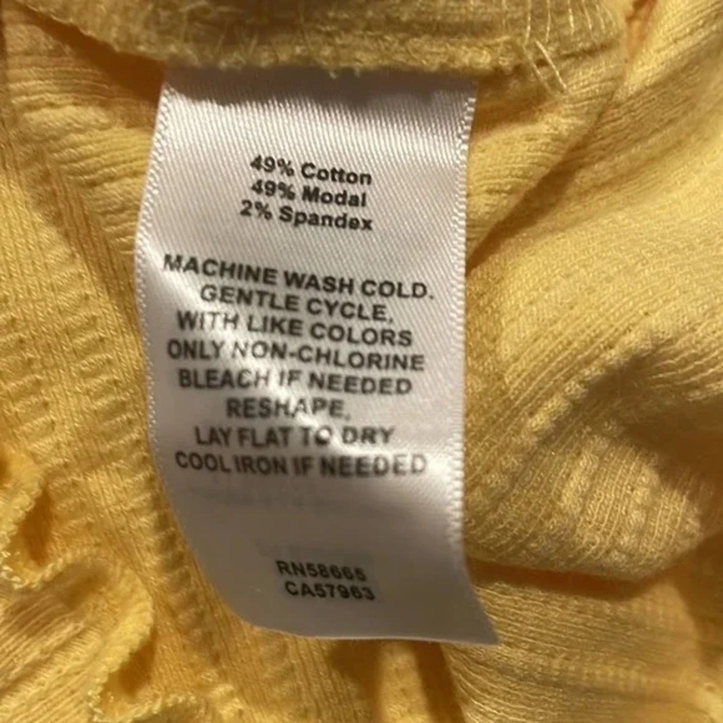 Abound Yellow Bamboo Scoop Neck Knit Top NEW xxl Long Sleeves Lettuce Edged