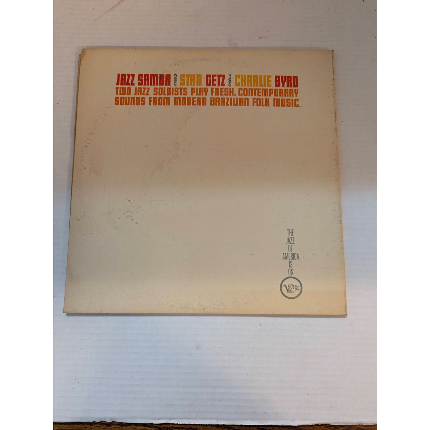 Vintage Stan Getz Charlie Byrd Jazz Samba Verve V6-8432 Gatefold Vinyl LP