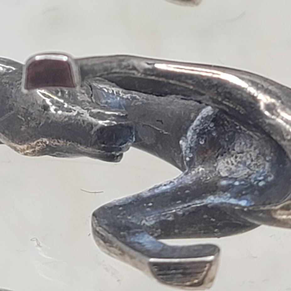 Vintage Galloping Horse Knife Rests Set of 3 Silverplate Figural Art Deco Style