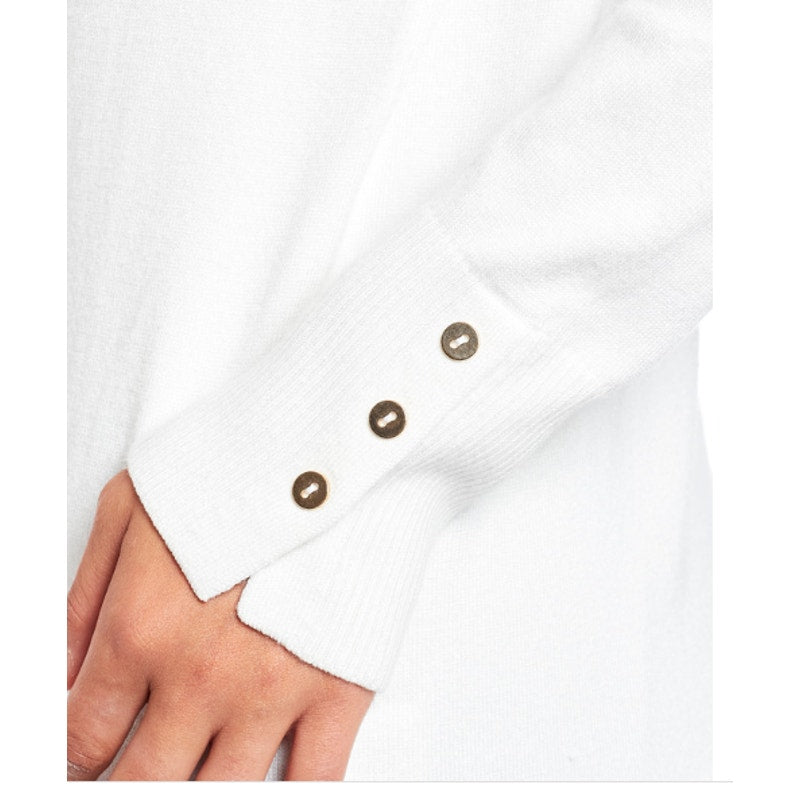Joseph A Turtleneck Pullover Sweater EXTRA- large IVORY NEW RIBBED button cuff