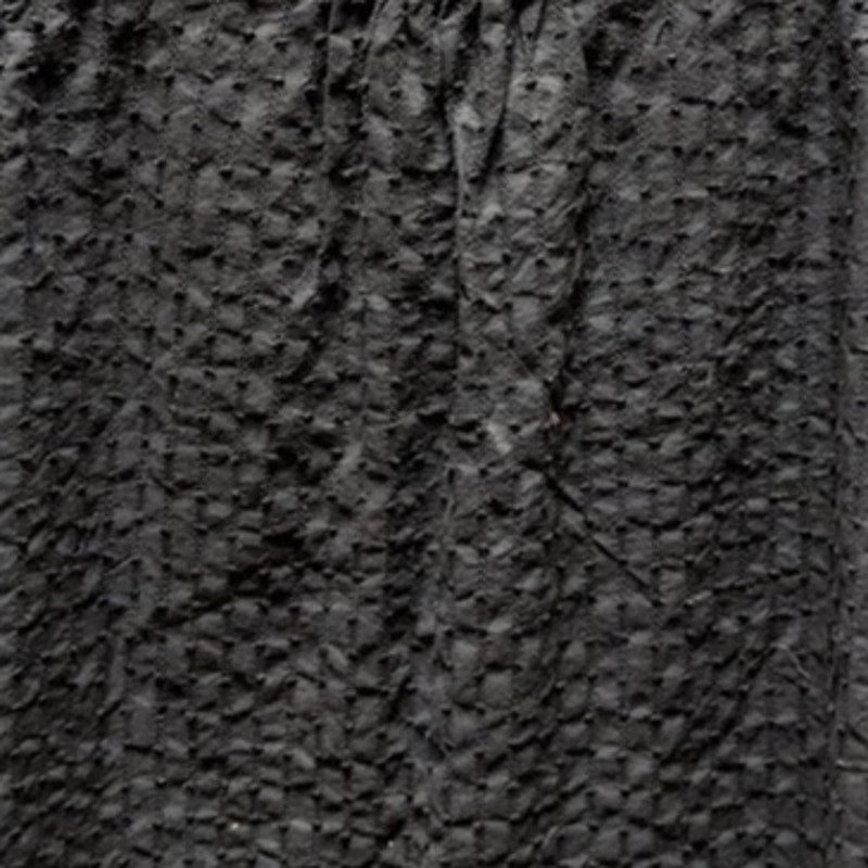 Caslon Black Size Large Sleeveless Black top shirt cotton blouse textured v-neck