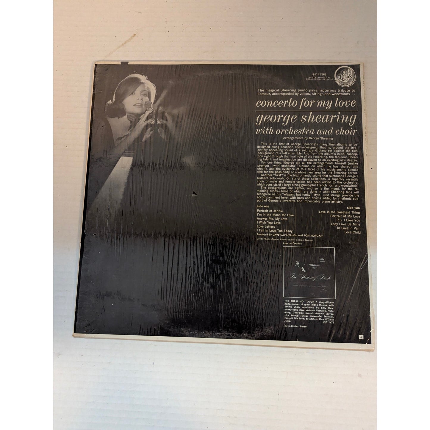 Vintage George Shearing Concerto for My Love Capitol ST-1755 Stereo Vinyl LP