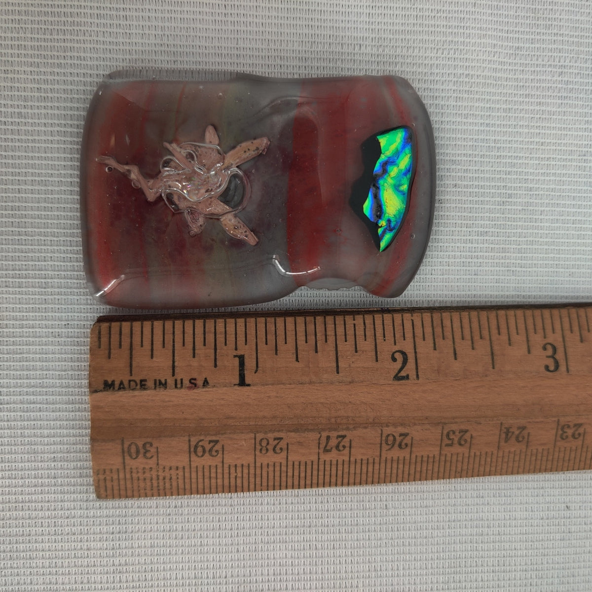 Handmade Artist Signed Glass Pendant Fairycore Pixie Dichroic Art Jewelry