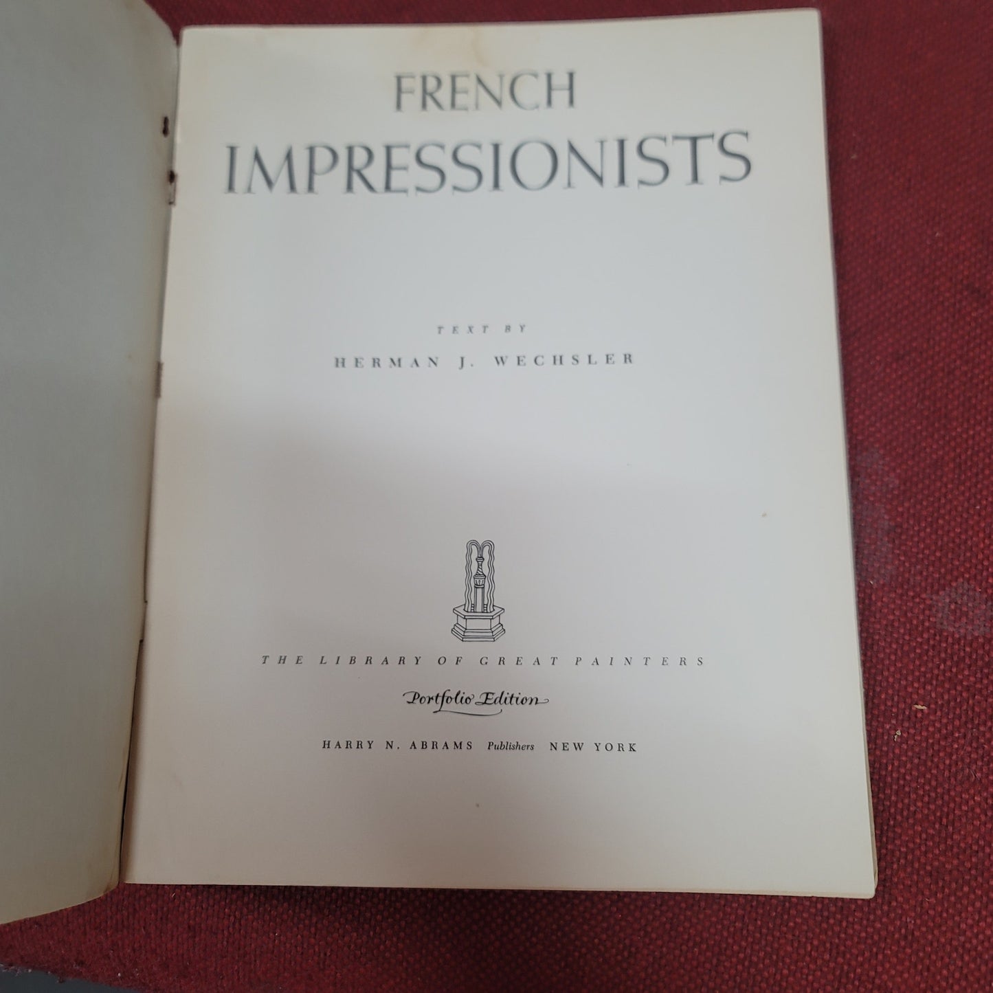 Abrams Art Book French Impressionists Art Prints the library of great painters