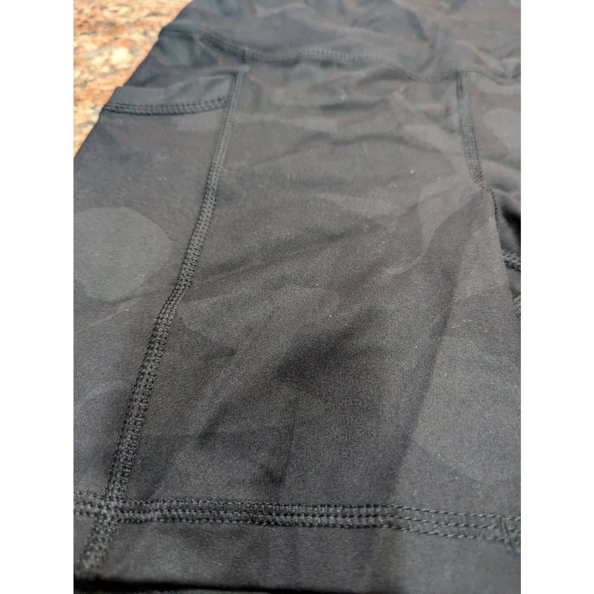 90 Degree By Reflex black camo bike Athletic Shorts Elasticized Waist XS pocket