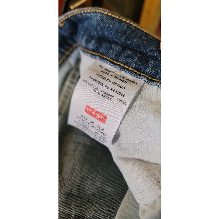Wrangler Mens Denim Blue Jeans 40" x 32" Pants