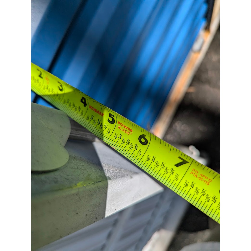 Aluminum VINTAGE awning 50" Wall brackets and channel