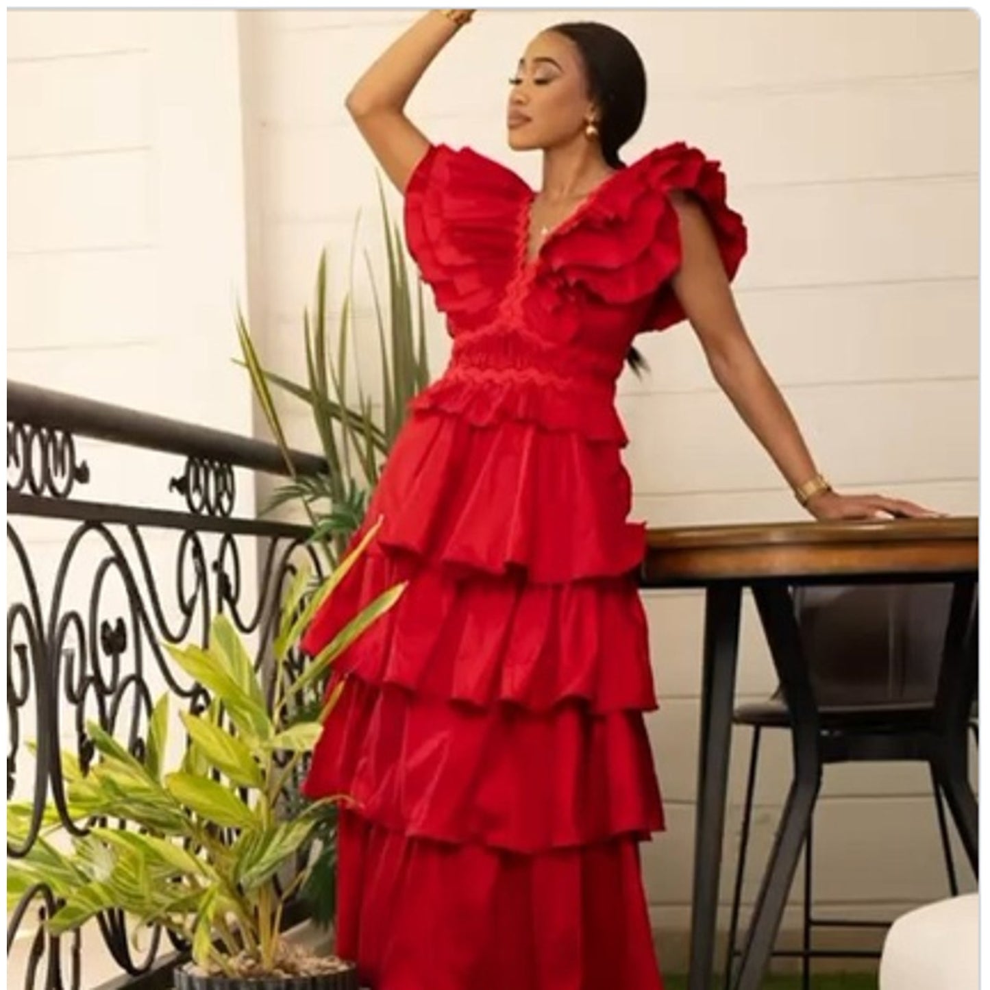 NEW Flamenco Tango BLUE Multi Tiered Dress youth large DANCE Fiesta Formal