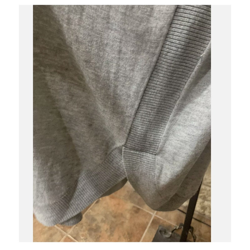 Caslon Women’s Long Sleeve Cowl Neck Sweater Ribbed Sides Light Gray Size 2X NEW