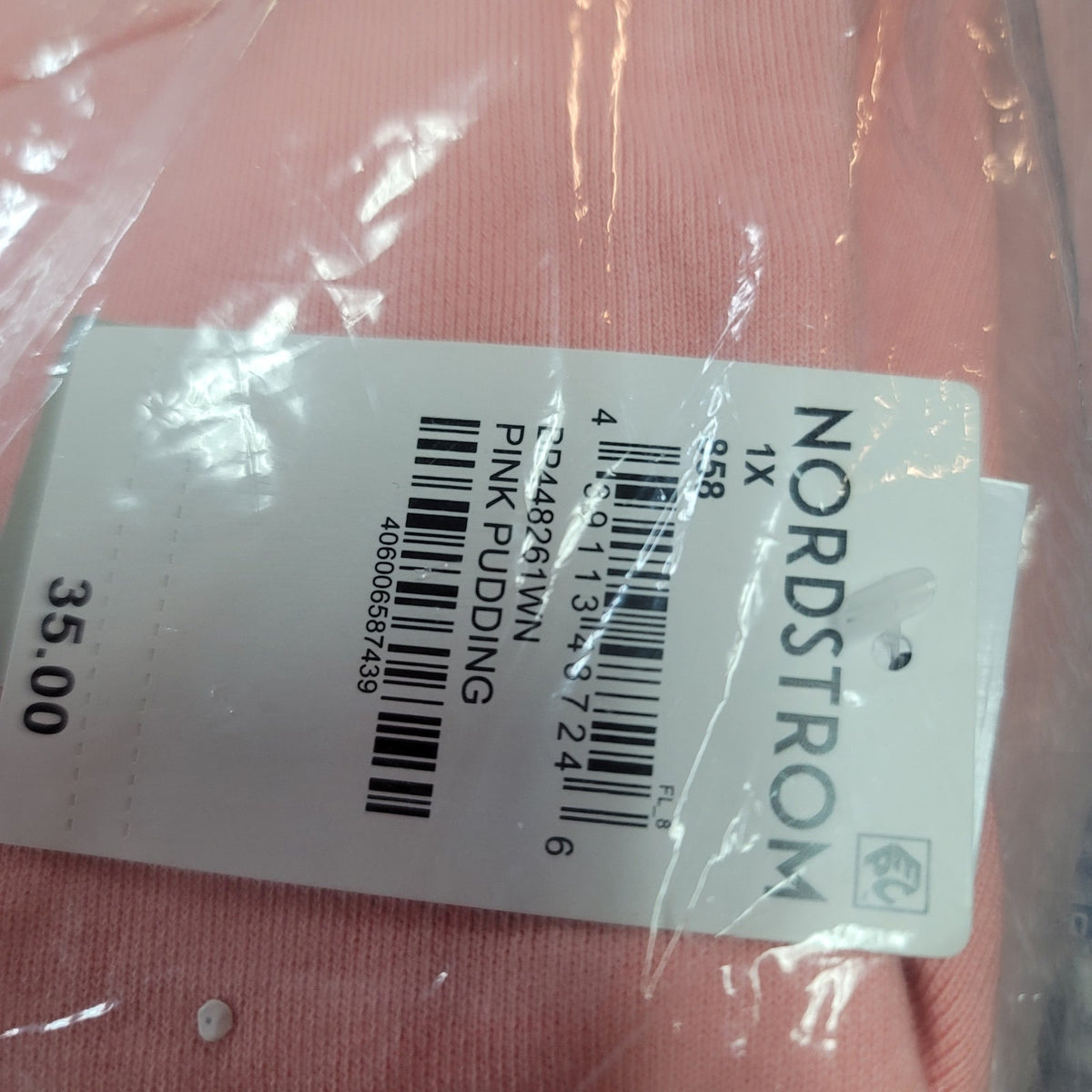 BP. Pink Pudding 1/4 zip sweatshirt elastic waist 1X cozy fleece NEW