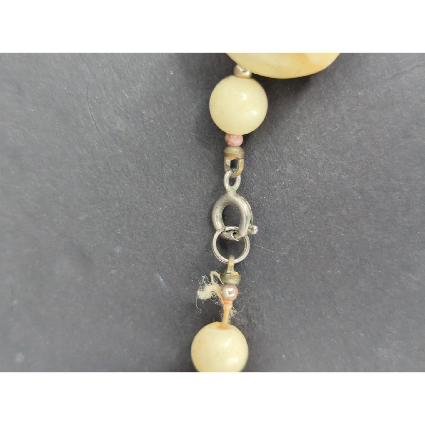 Vintage Big Bead Statement Necklace Mid-Century 1980s Retro Fashion Jewelry