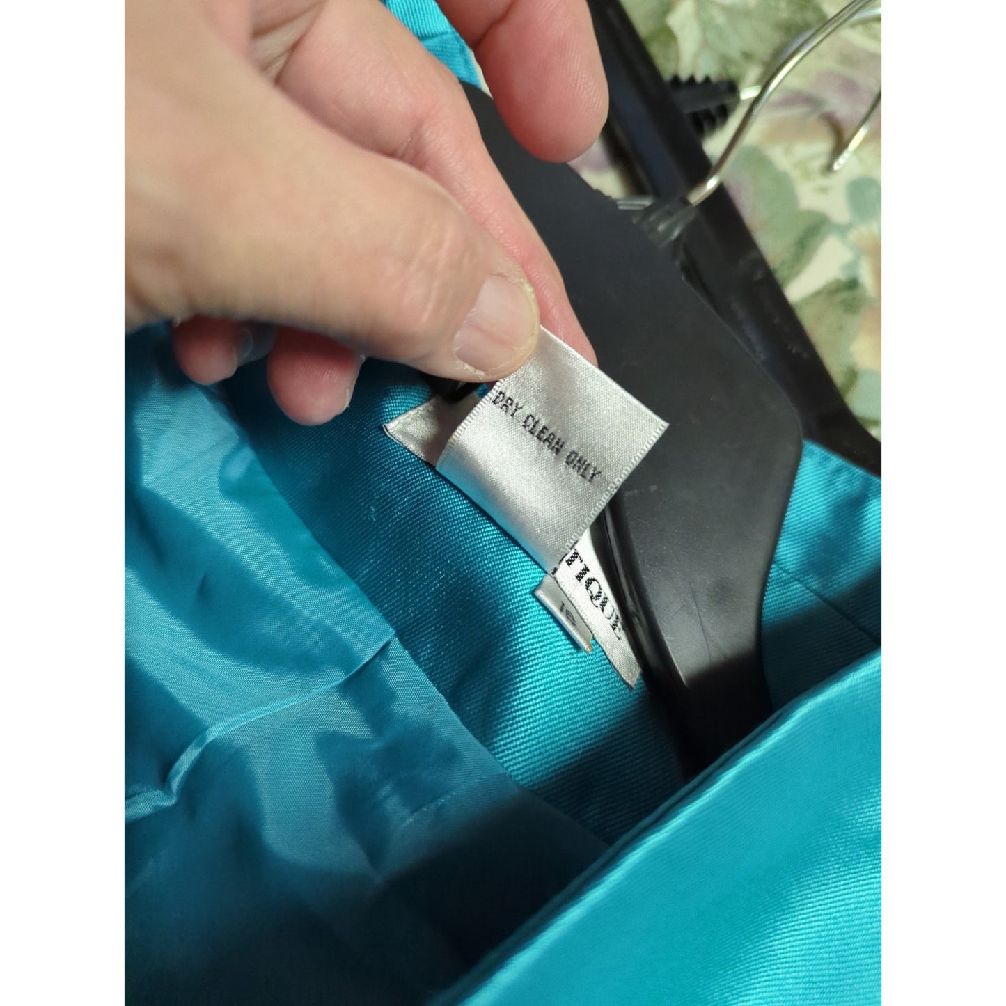 EY Boutique Teal Skirt Suit 16 Turquoise Grommet Edgy Y2K Power Dressing
