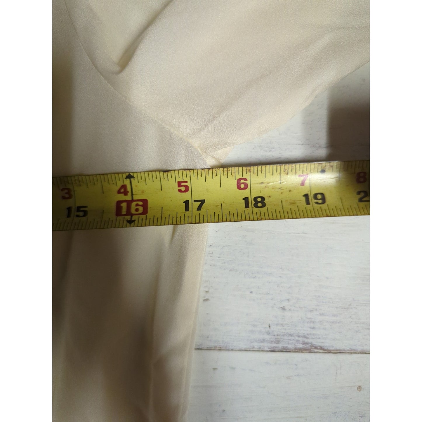 Vintage J.G. Hook Cream Blouse Bow Neck Long Sleeve Preppy Light Academia 10