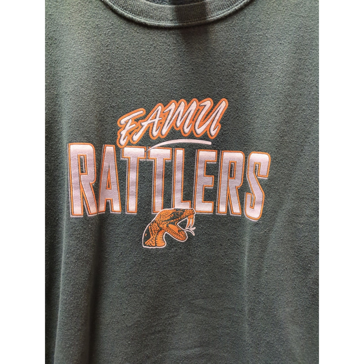 Vintage Jerzees FAMU Rattlers Crewneck Sweatshirt Green XL Florida University