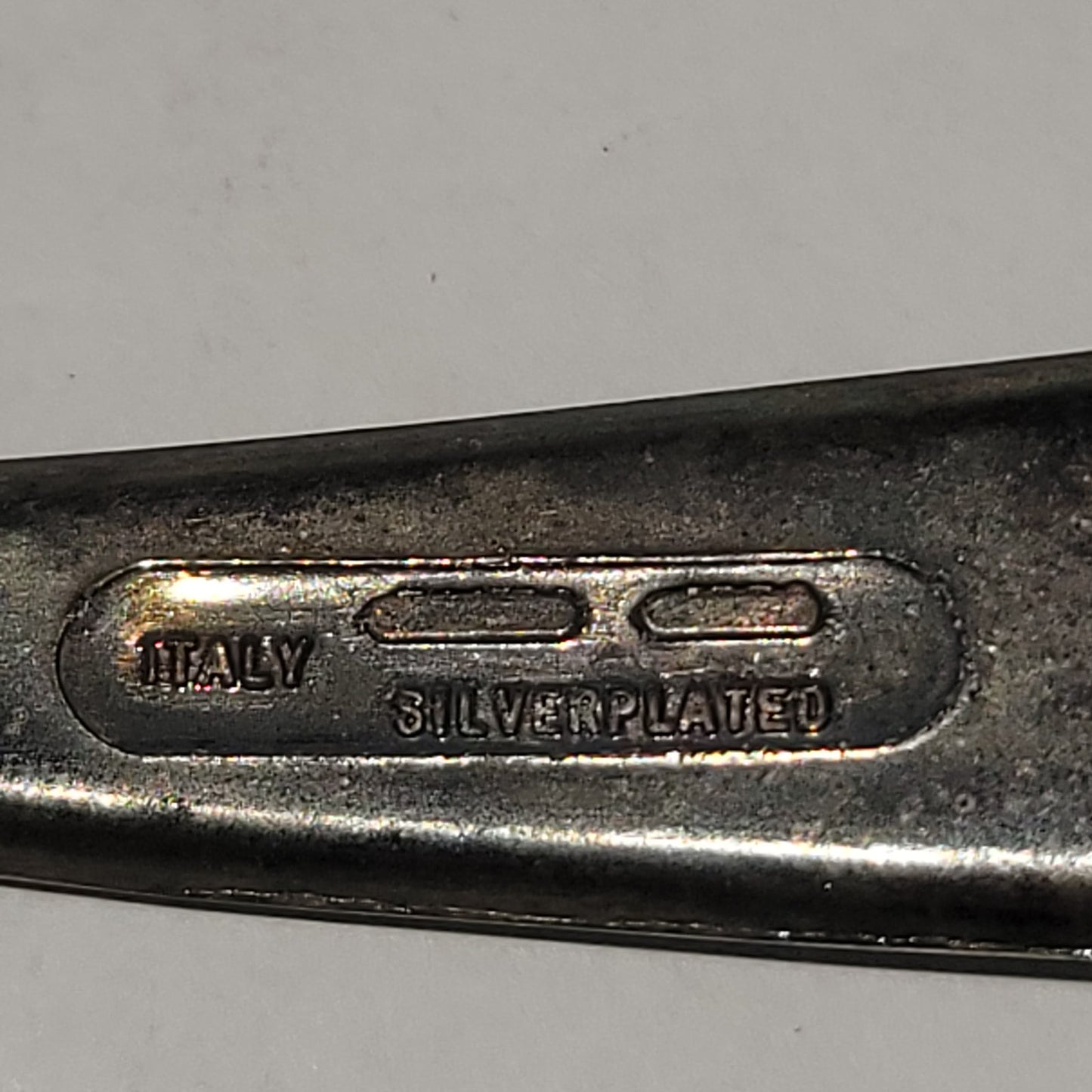 Spoon Made In Italy Sugar spoon round bowl silverplated